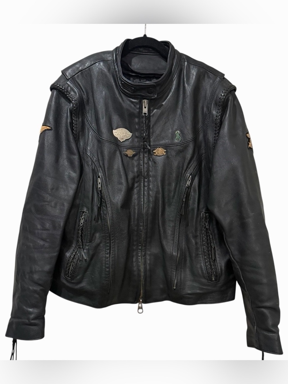 Harley Davidson Women’s XXL Willie G Genuine Leather Motorcycle Jacket C